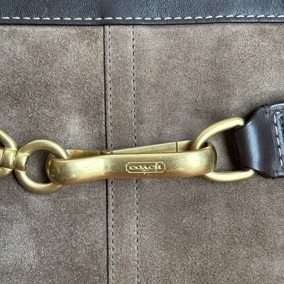 Vintage Coach Brown Suede Handbag - Picture 3 of 15